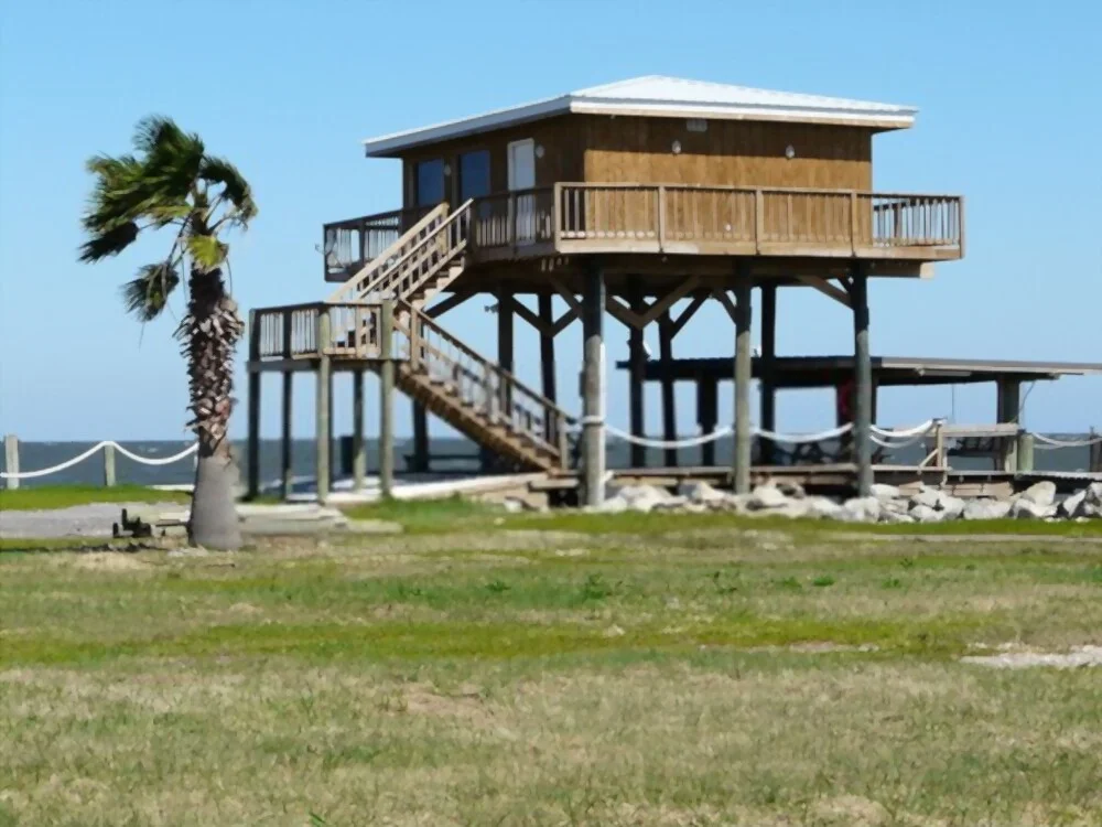 elevated pilings or stillts foundation
